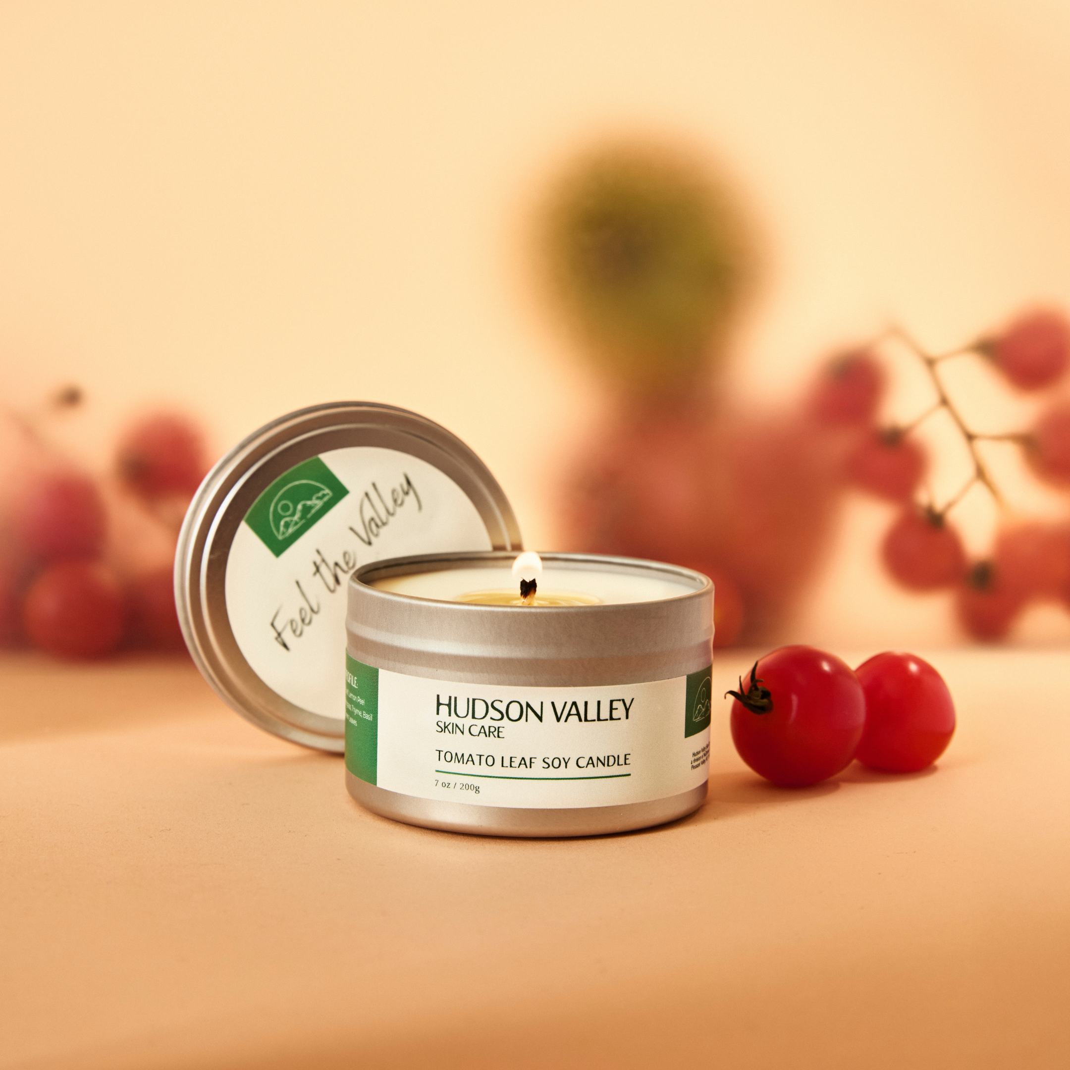 Tomato Leaf Soy Wax Candle