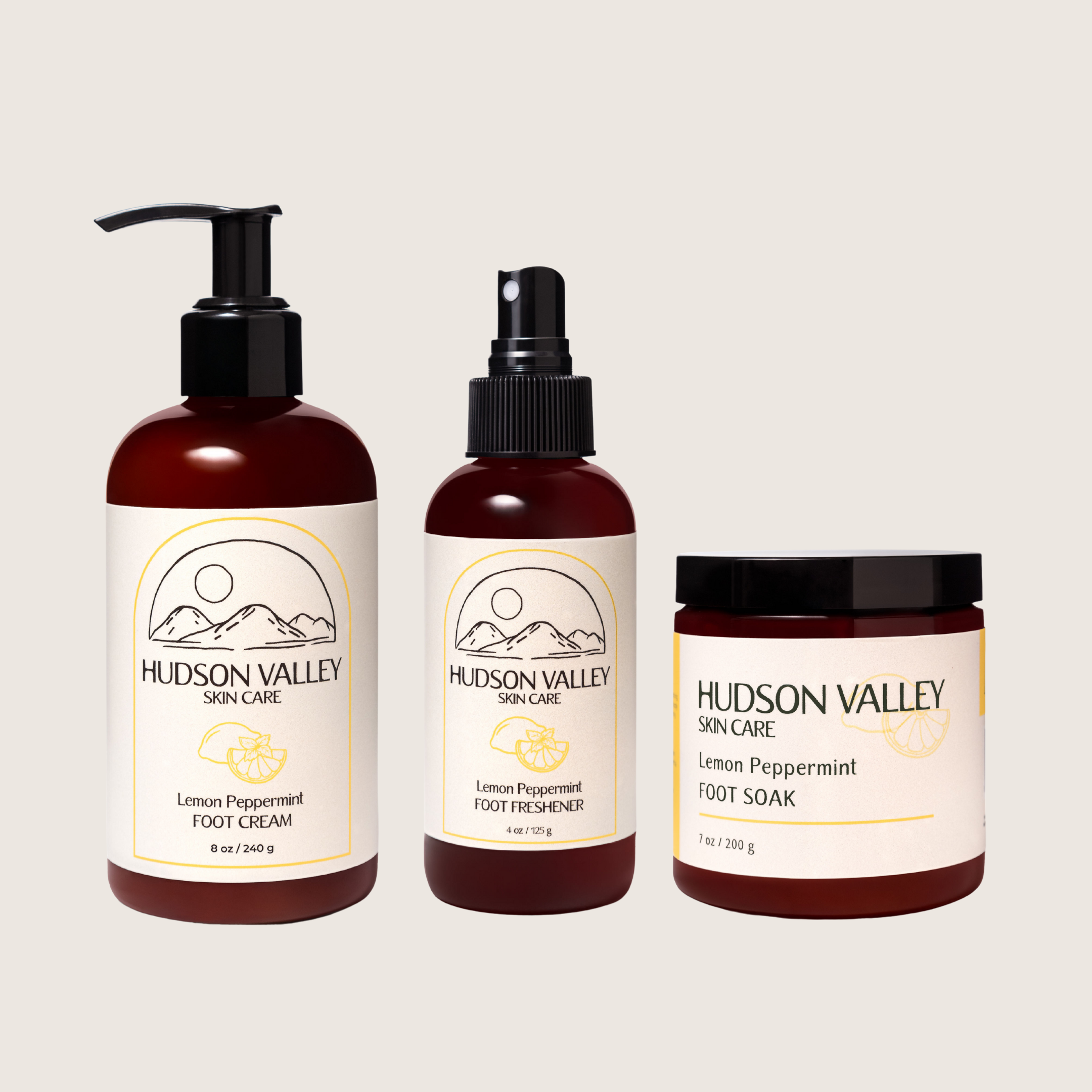 Lemon Peppermint Foot Trio