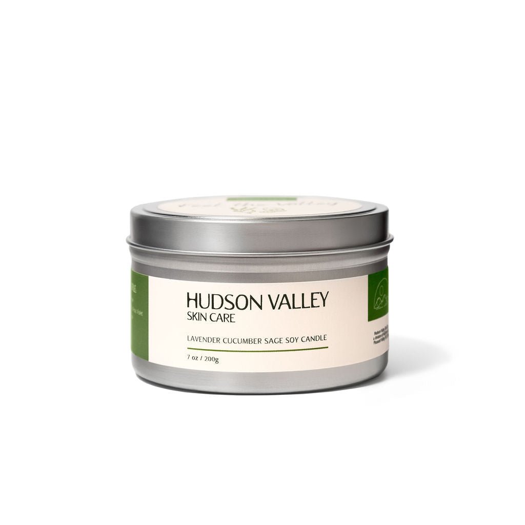 Lavender Cucumber Sage Soy Wax Candle - Hudson Valley Skin Care