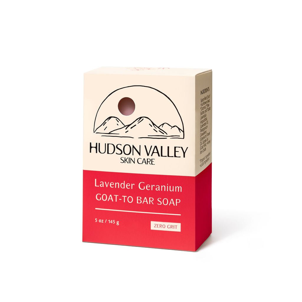 Lavender Geranium Goat - to Bar Soap - Hudson Valley Skin Care