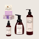 Lavender Body Lotion, Bar Soap, Room Spray, and Foaming Hand Soap