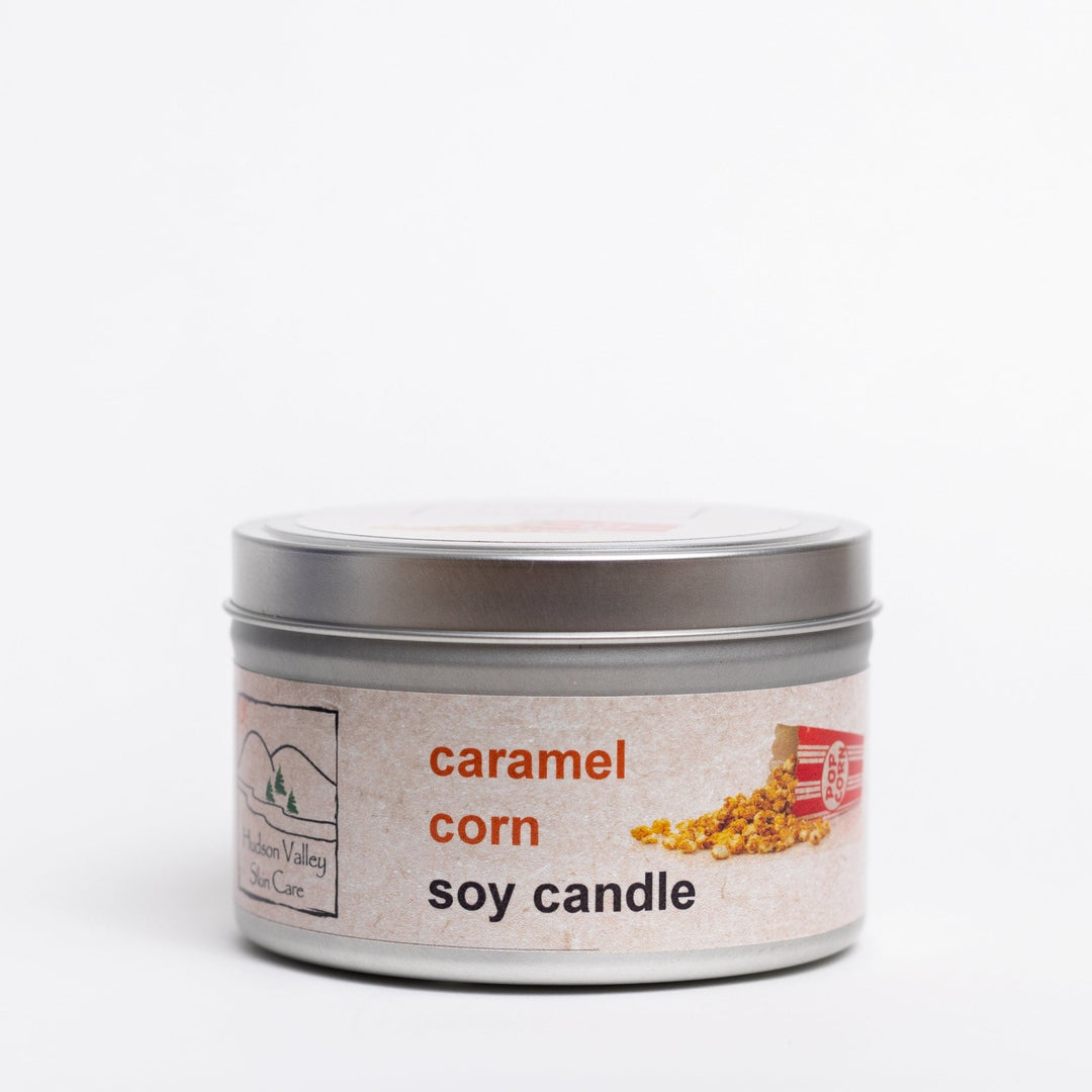 Caramel Corn Soy Wax Candle - Hudson Valley Skin Care