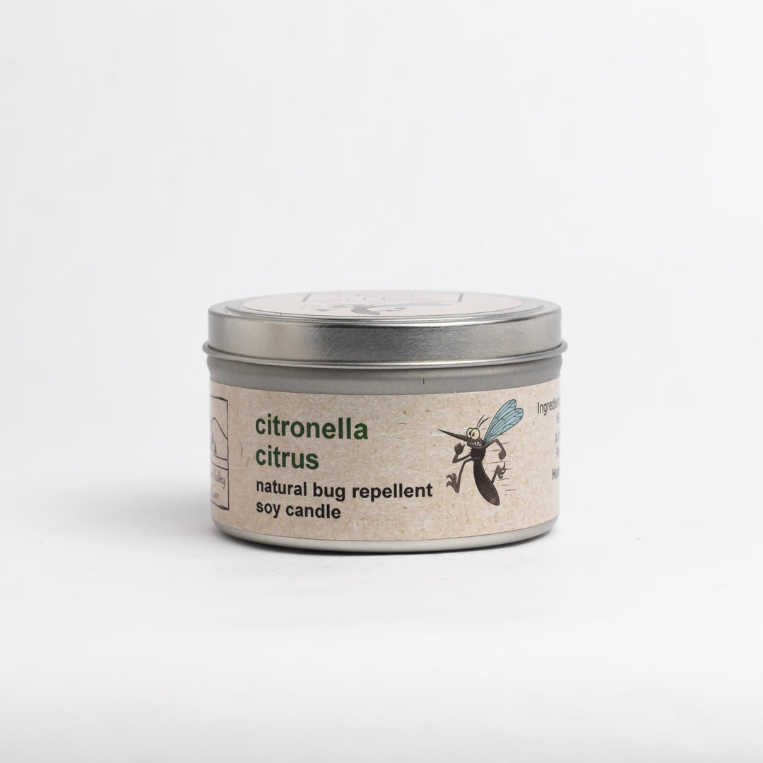 Citronella Citrus Natural Bug Repellent Soy Wax Candle - Hudson Valley Skin Care