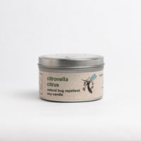 Citronella Citrus Natural Bug Repellent Soy Wax Candle - Hudson Valley Skin Care