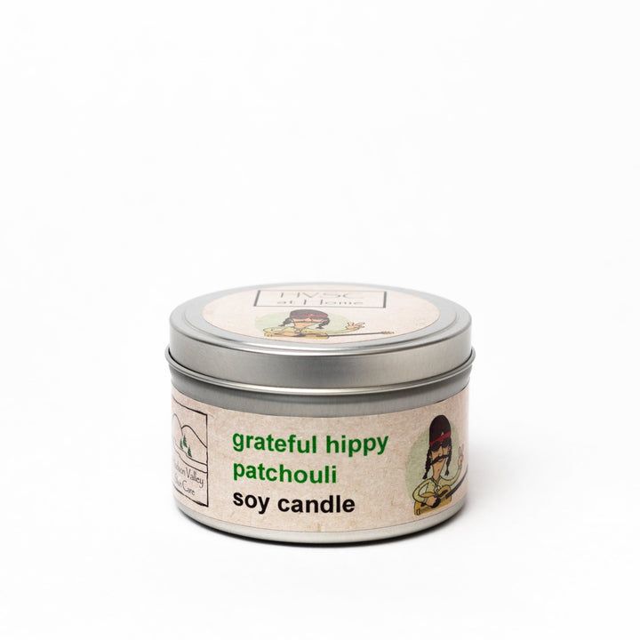 Grateful Hippy Patchouli Soy Wax Candle - Hudson Valley Skin Care
